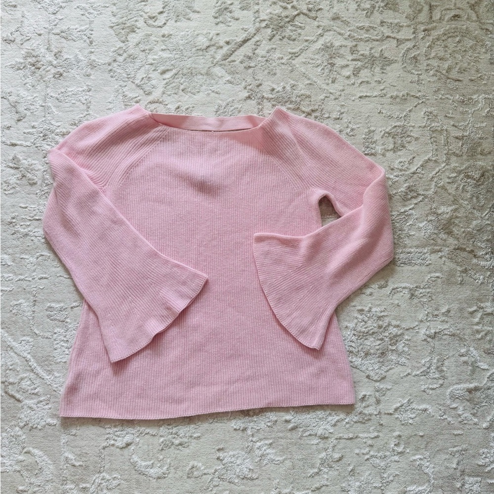 LOFT Soft Pink Bell Sleeves Sweater XS